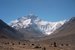 37 Everest North Face In The Morning From Rongbuk Monastery